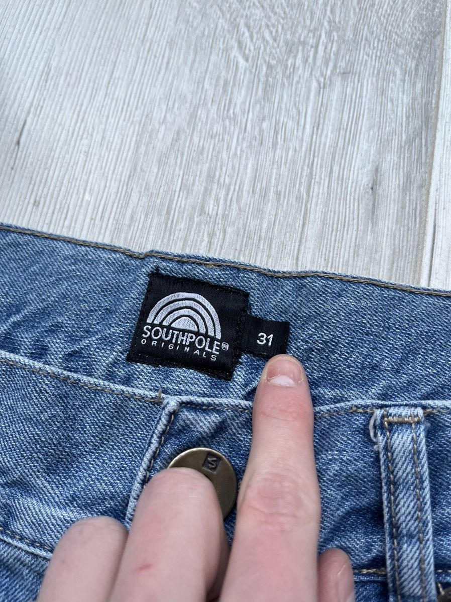 Southpole × Vintage Crazy Y2K Southpole Hip Hop Light Blue Denim Skate Rap Jeans Size US 31 - 8 Thumbnail