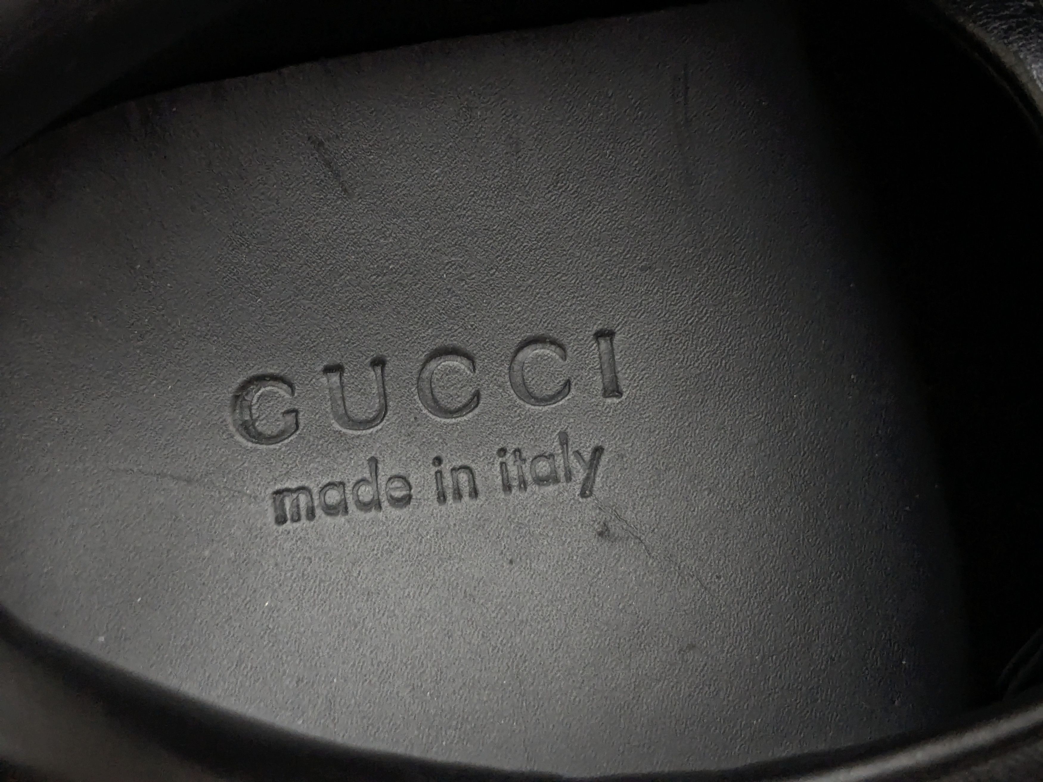Gucci Gucci Ace Sneakers Black 12.5 Leather Low Tops Web Size US 12.5 / EU 45-46 - 6 Thumbnail