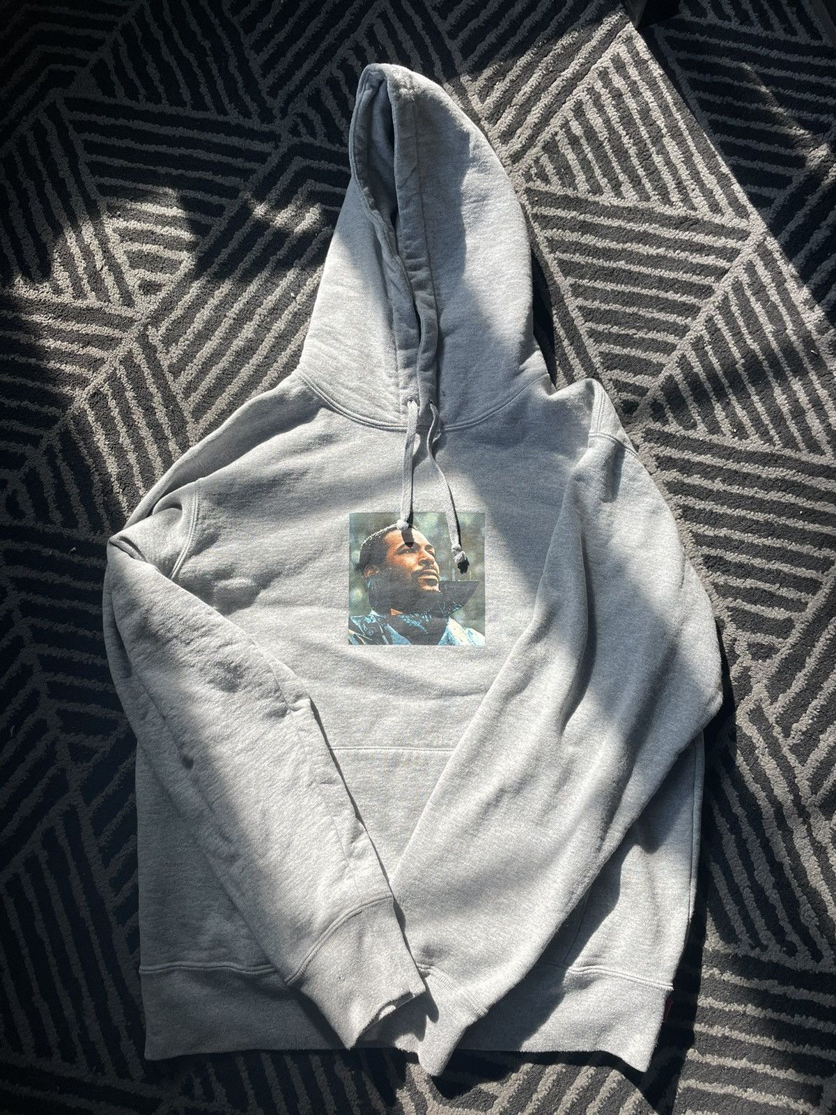 Supreme 2018 F W Supreme x Marvin Gaye Hoodie Grey Medium Grailed