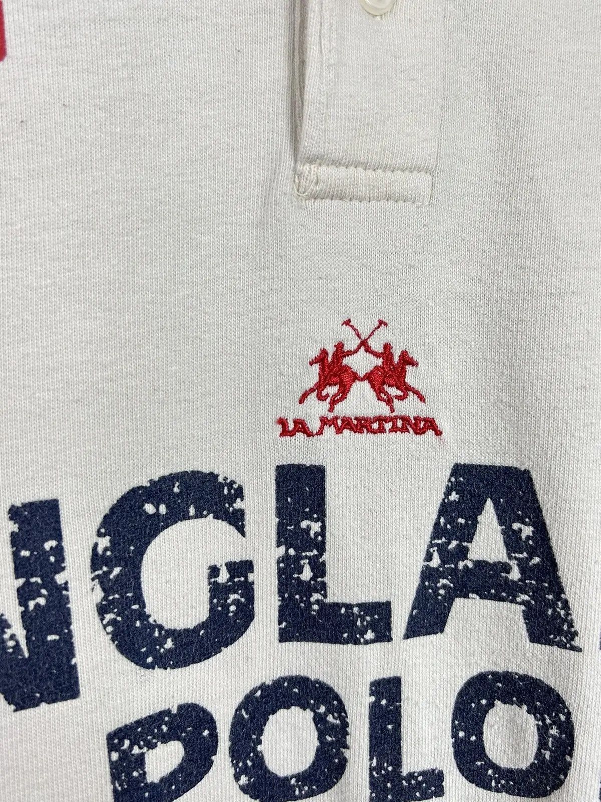 La Martina × Vintage Vintage La Martina England Polo Long Sleeve Rugby Shirt Size US S / EU 44-46 / 1 - 3 Thumbnail