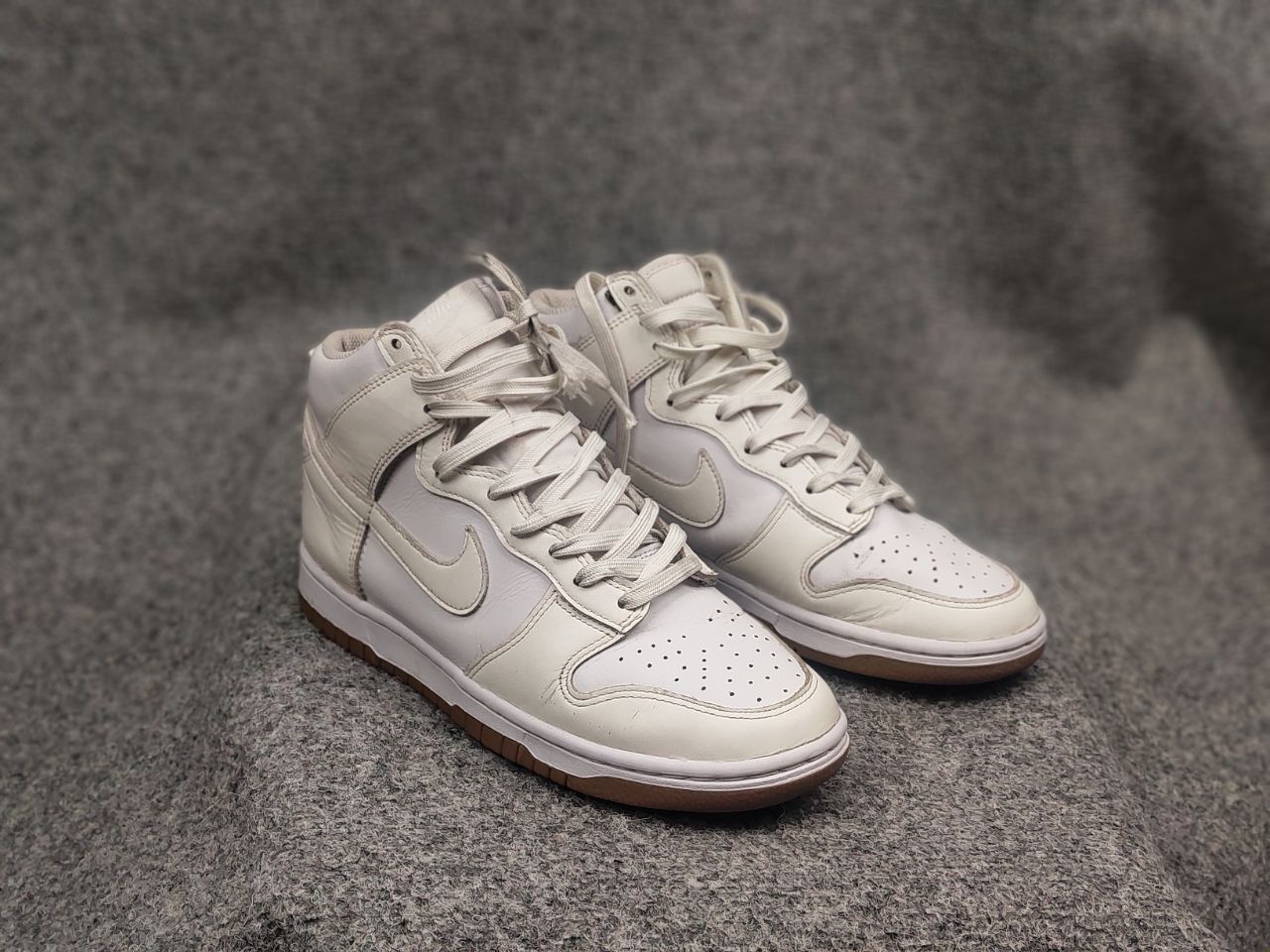 Nike Nike Dunk High Sail Gum Leather White Sneakers Vintage Style Size US 7.5 / EU 40-41 - 9 Thumbnail