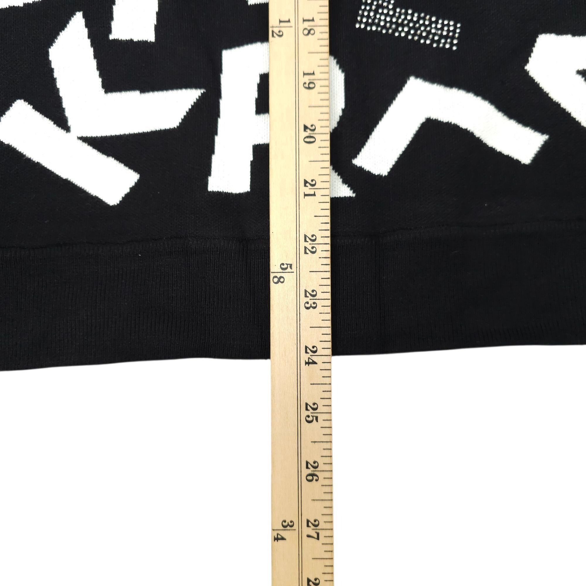 Karl Lagerfeld Karl Lagerfeld Paris Scrambled Logo Sweater Women 1X Ribbed Size ONE SIZE - 19 Thumbnail