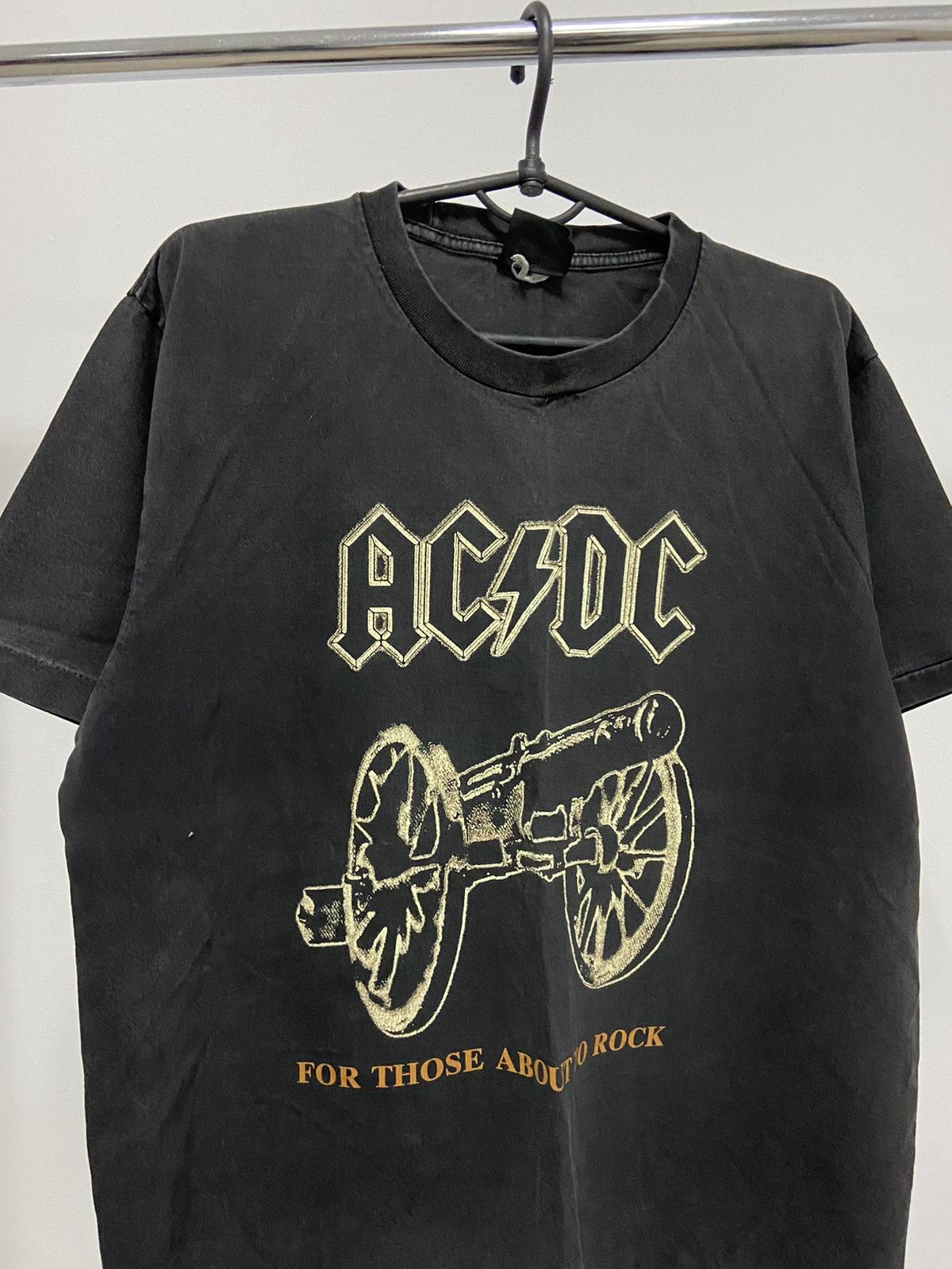 AC/DC × Vintage Ac/Dc Vintage T shirt Big Logo We Salute You! Rock Tee Size US L / EU 52-54 / 3 - 2 Thumbnail
