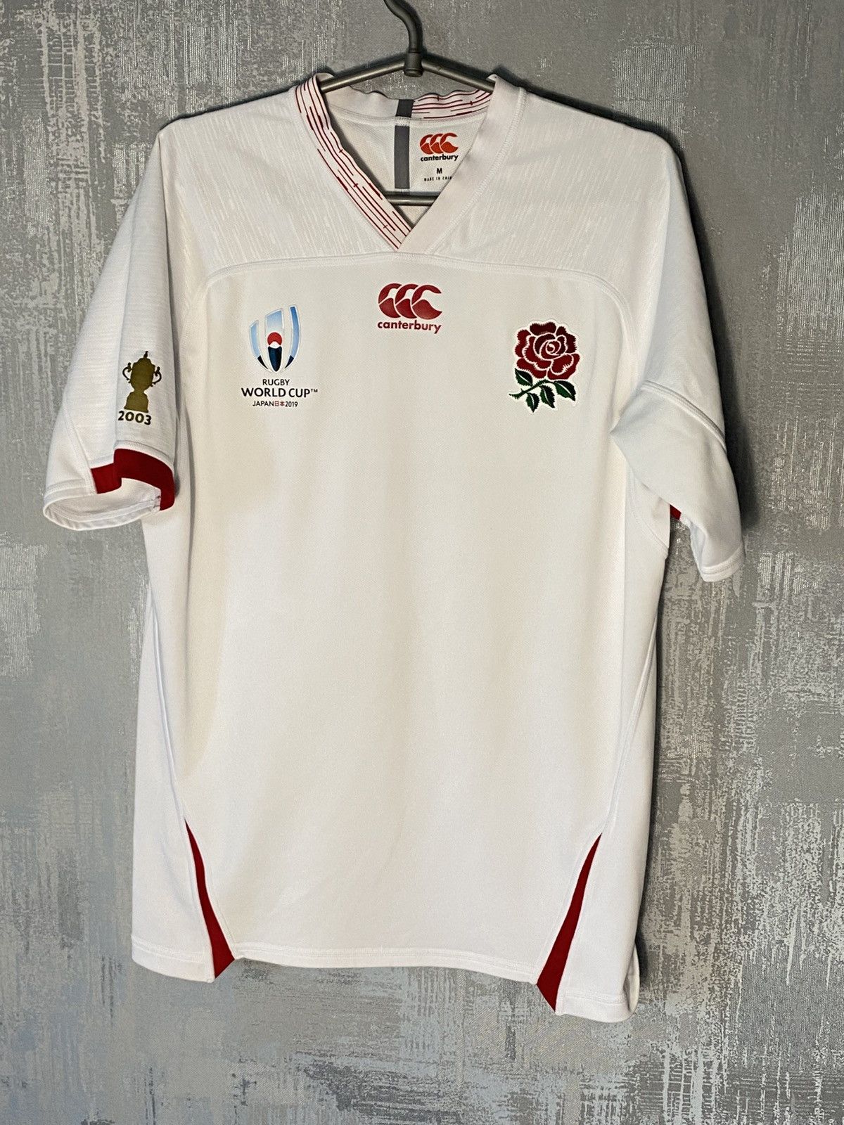 Canterbury of New Zealand England Canterbury World Cup Rugby Jersey 2019 National Team Size US M / EU 48-50 / 2 - 1 Thumbnail