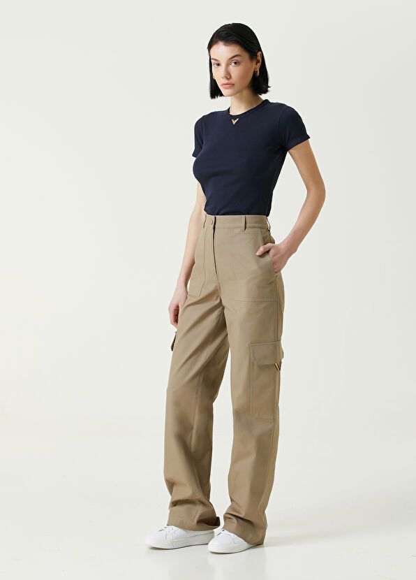 Valentino o1s22i1n0924 Cotton Cargo Pant in Beige Size 28" / US 6 / IT 42 - 2 Thumbnail