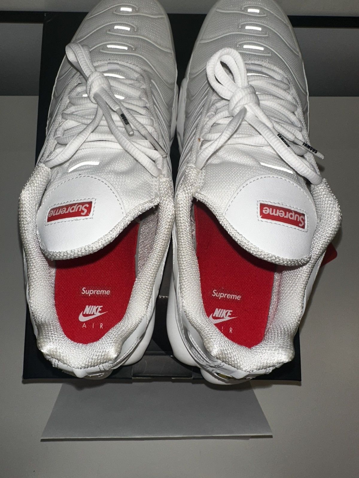 Nike × Supreme Nike Air Max Plus Supreme White Size US 11.5 / EU 44-45 - 9 Thumbnail