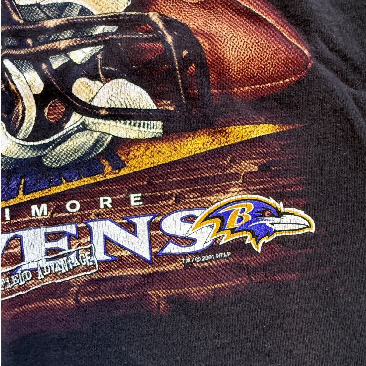 Vintage Vintage Y2k Baltimore Ravens NFL Black Tee Shirt Size S / US 4 / IT 40 - 3 Thumbnail