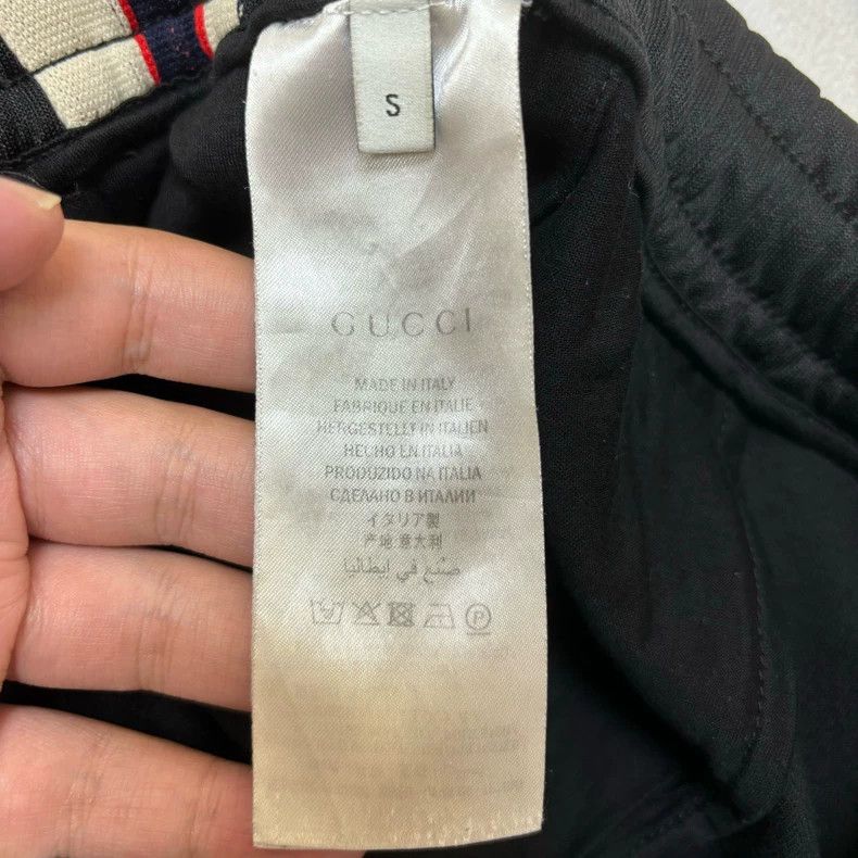 Gucci Gucci Size S Color-matched double-bar casual lace-up knitt Size US 31 - 4 Thumbnail