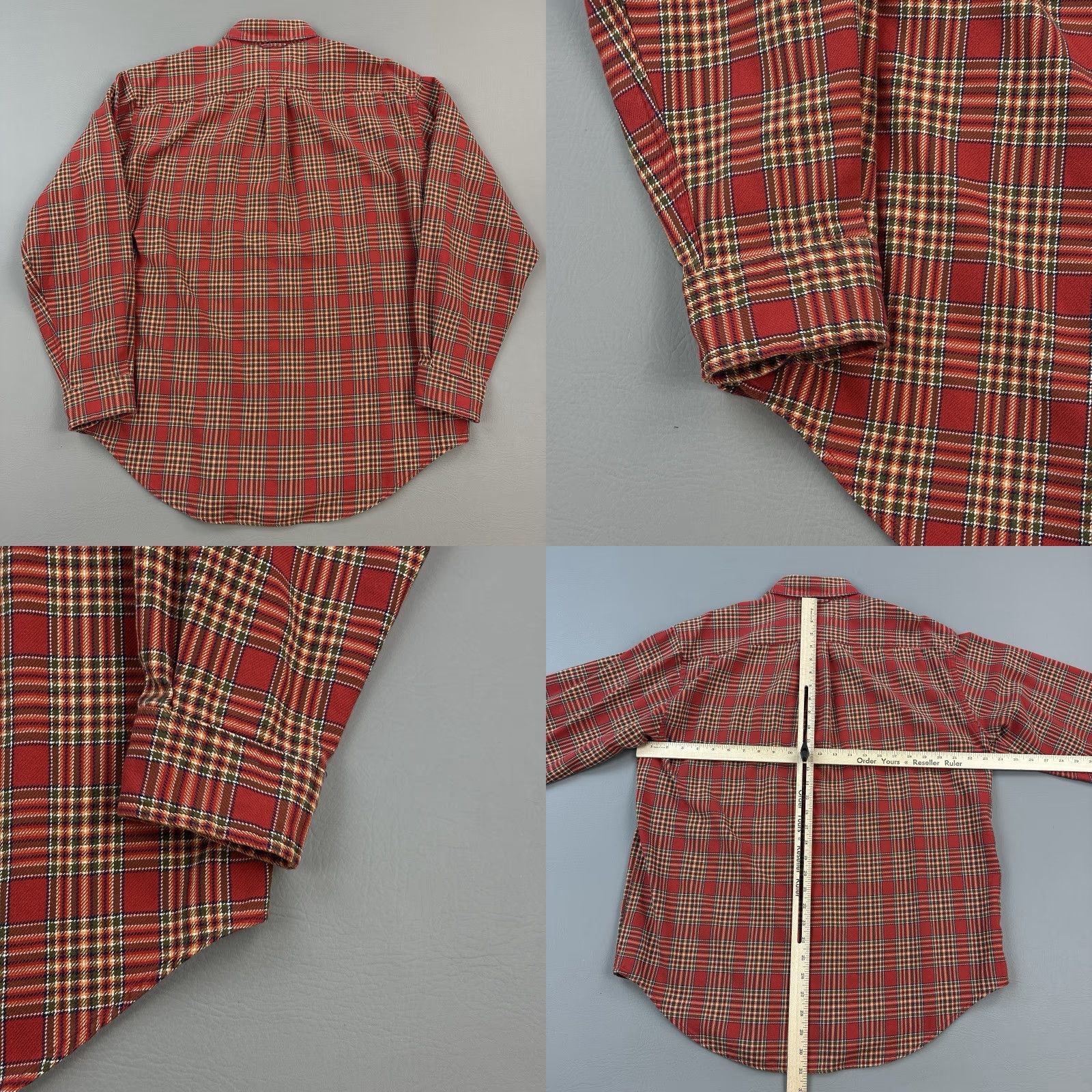 Tommy Hilfiger VINTAGE Tommy Hilfiger Shirt Mens L Plaid Heavyweight Flannel Crest Logo Size US L / EU 52-54 / 3 - 8 Thumbnail