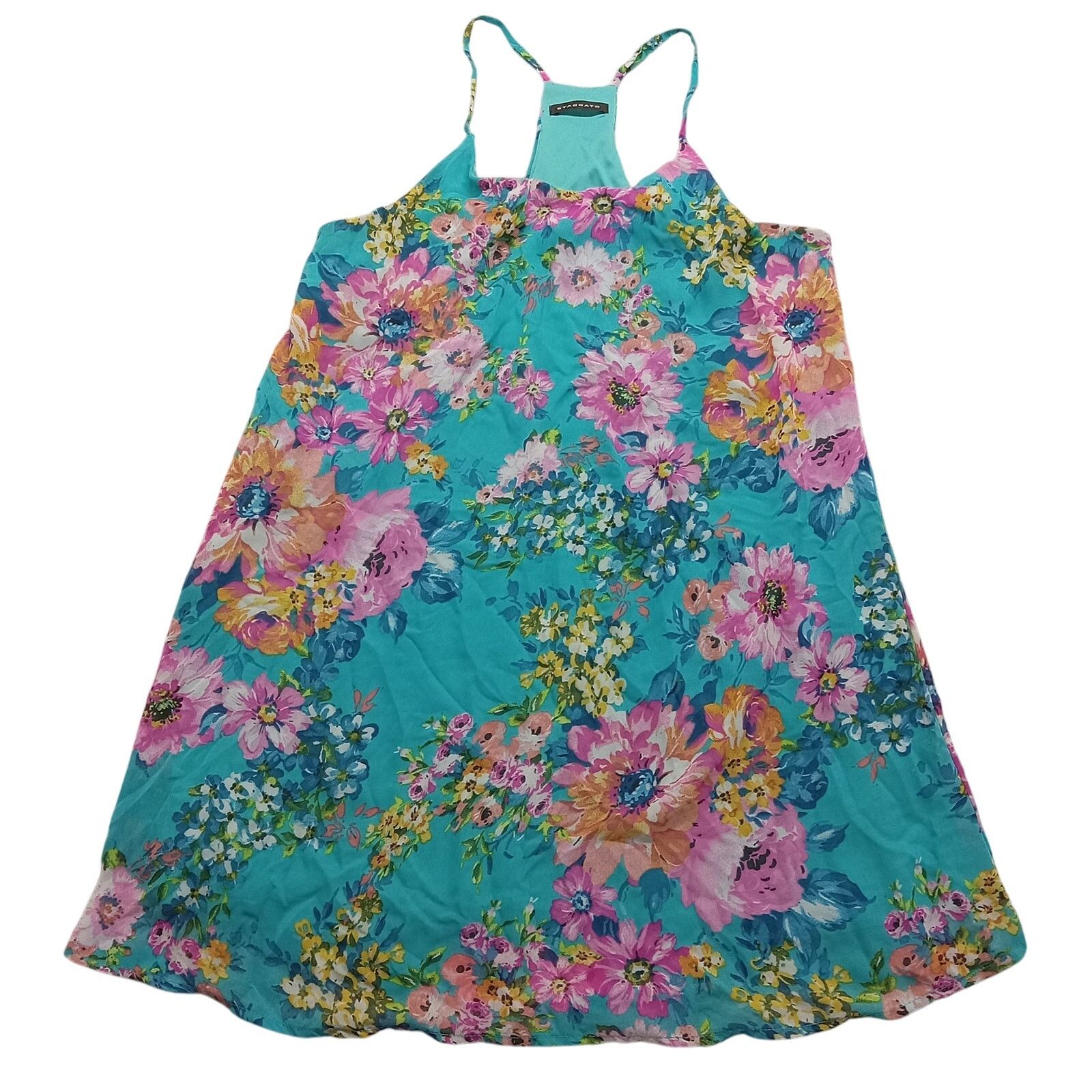 & Other Stories Staccado Dress M Sheer Lined Floral Blue Polyester Size M / US 6-8 / IT 42-44 - 1 Thumbnail