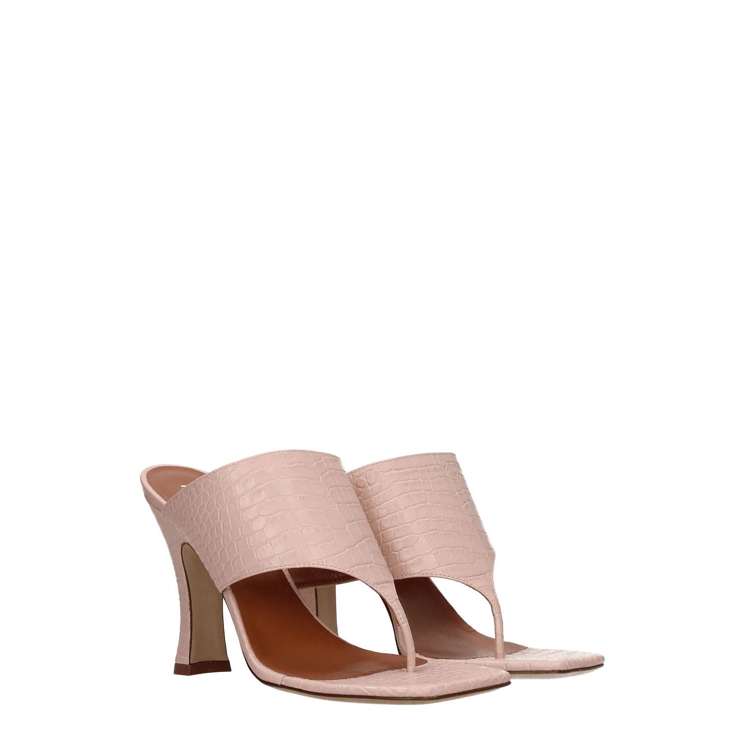 Paris Texas ob1o1e1124 Leather Sandals in Light Pink Size US 7 / IT 37 - 2 Thumbnail