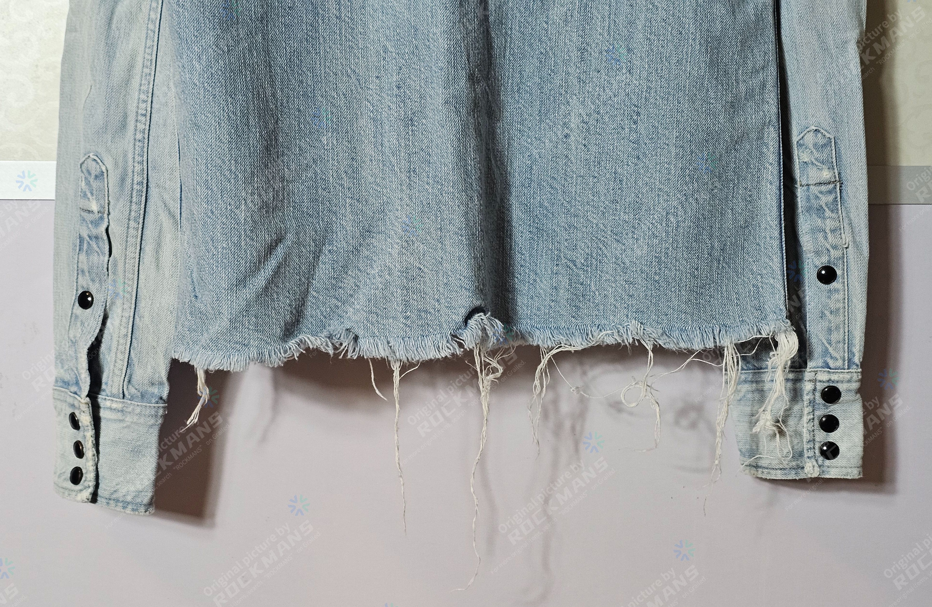 Saint Laurent Paris Saint Laurent SLP Women's Washed Denim Shirt Size S Like New Size S / US 4 / IT 40 - 6 Thumbnail