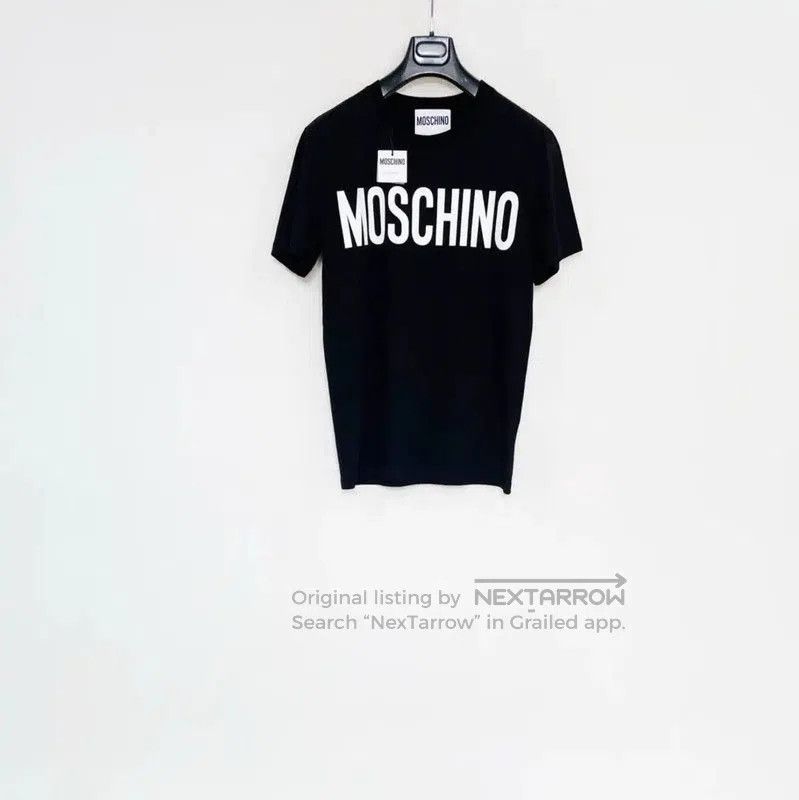 Moschino Moschino Black Cotton Short Sleeve T-Shirt . Size US M / EU 48-50 / 2 - 1 Thumbnail