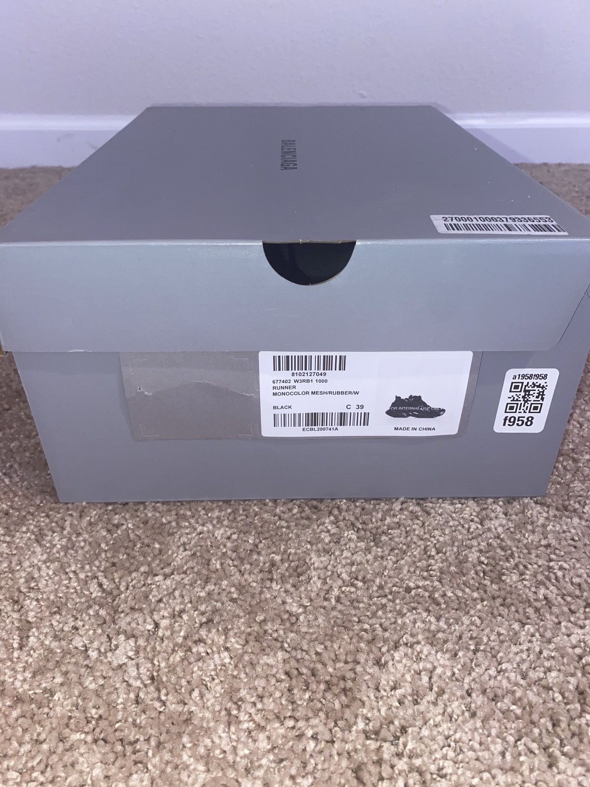 Balenciaga Balenciaga Wmns Runner Sneaker ‘Black’ Size US 9 / IT 39 - 6 Thumbnail