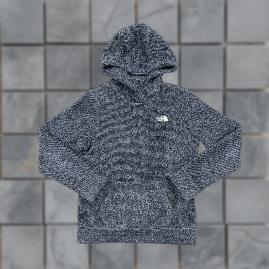 The North Face The North Face Womens Small Gray Deep Pile Hoodie Pullover Sweater Size S / US 4 / IT 40 - 1 Thumbnail