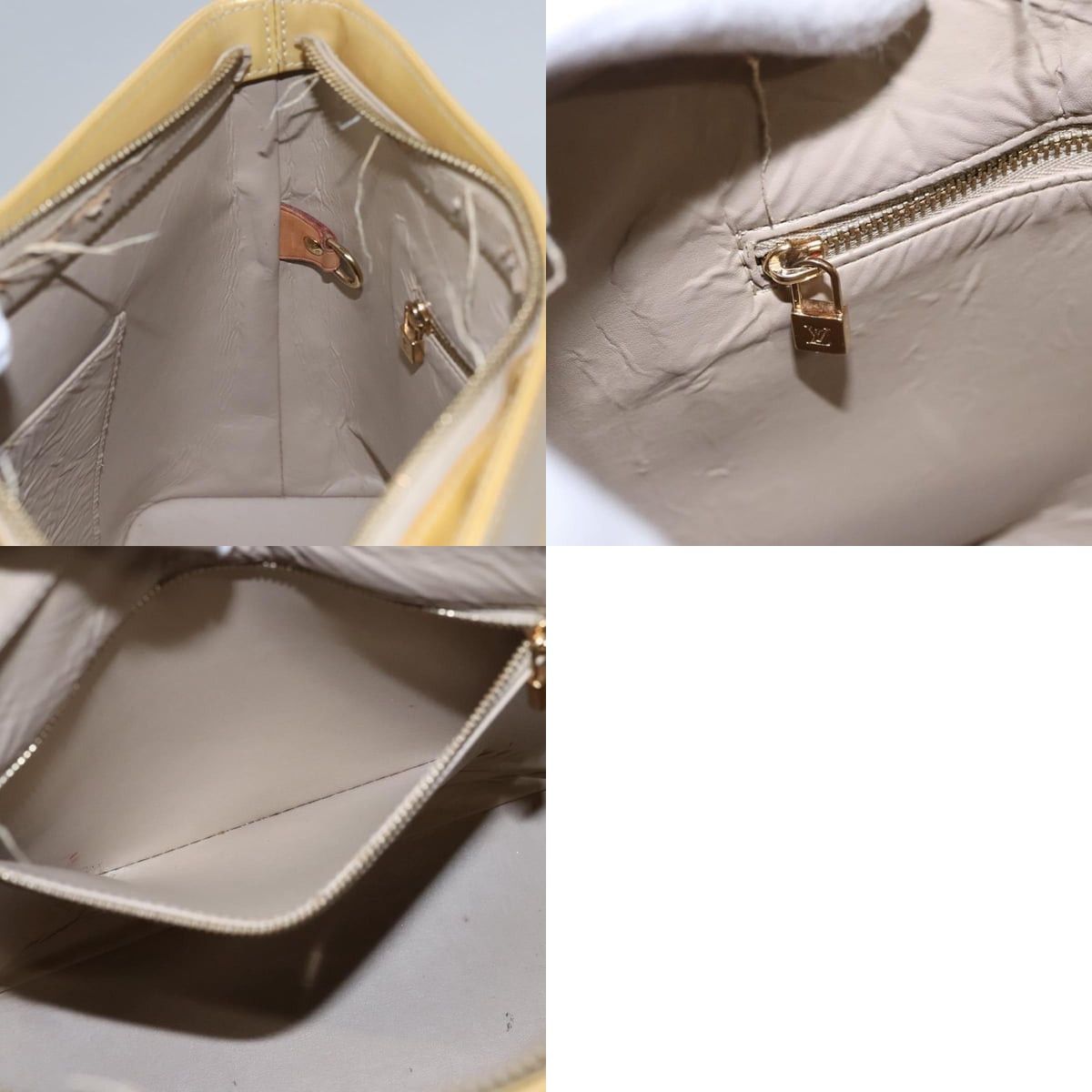 Louis Vuitton LOUIS VUITTON Monogram Vernis Houston Hand Bag Beige M91004 Size ONE SIZE - 13 Thumbnail