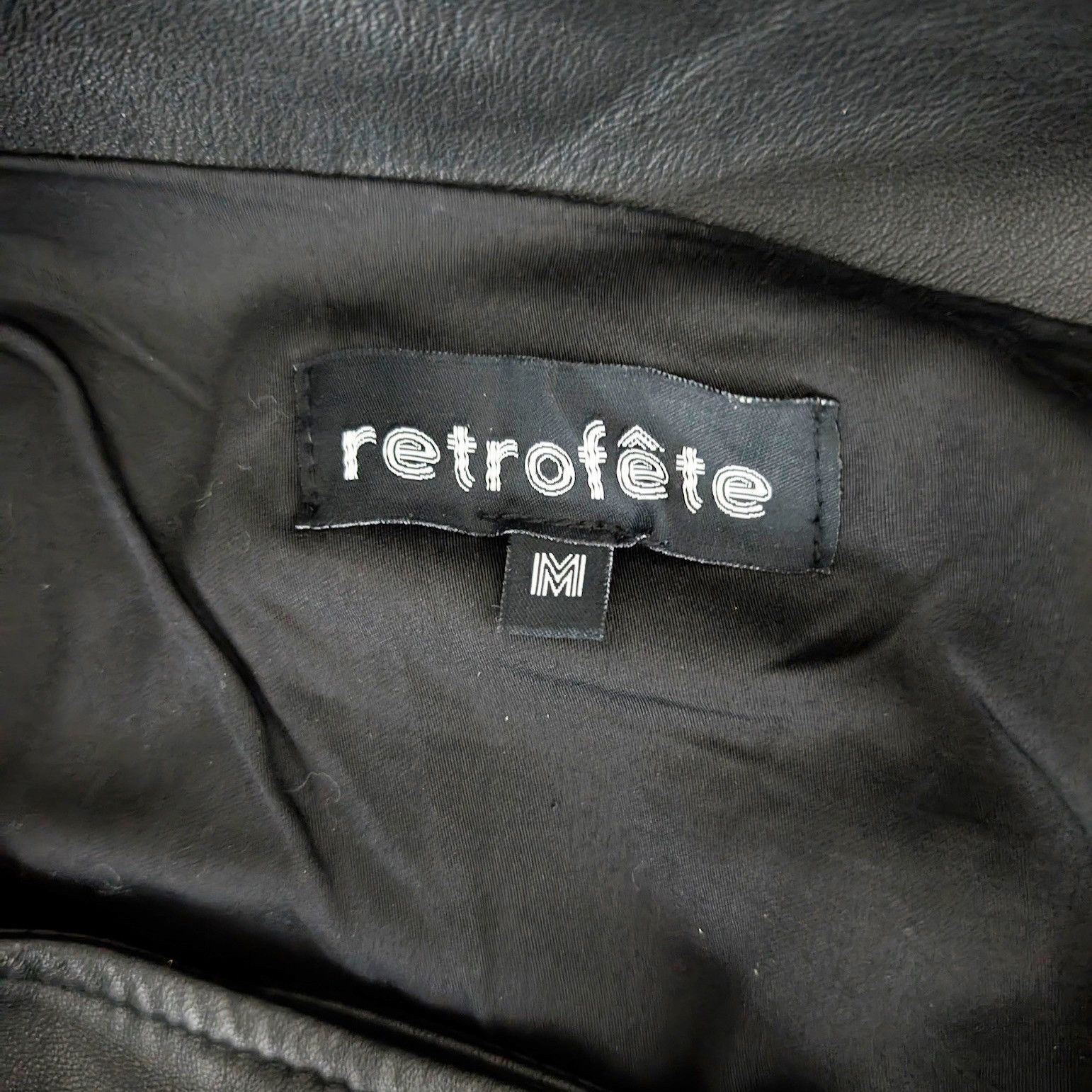 Retrofete Retrofete Willa Genuine Leather Ruched Size 28" / US 6 / IT 42 - 3 Thumbnail