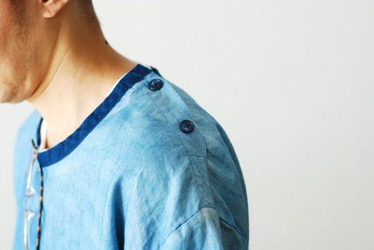 Porter Classic Porter Classic - LINEN BASQUE SHIRT - L.BLUE Size US XL / EU 56 / 4 - 2 Thumbnail