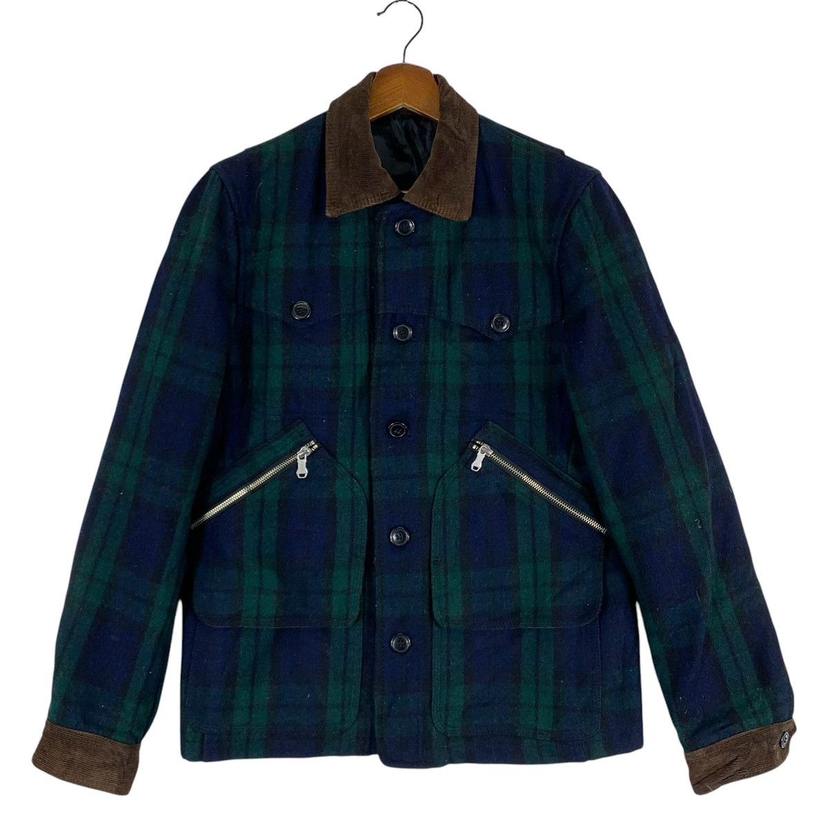 VINTAGE TAKEO KIKUCHI JAPANESE BRAND TARTAN WOOL JACKET