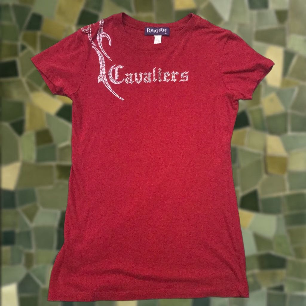 Vintage Rubee Couture Cleveland Cavaliers Blinged Embellished Rhinestones Womens T-Shirt Shirt Red Medium Size M / US 6-8 / IT 42-44 - 1 Thumbnail