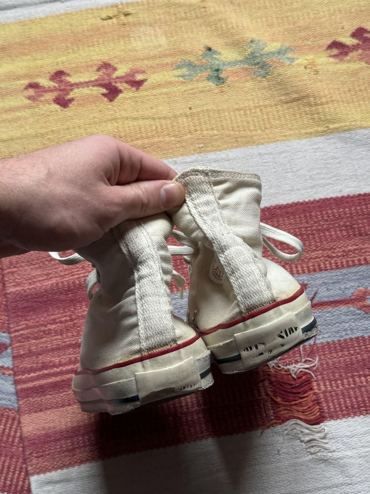 Converse Vintage 80’s Converse All Star Chuck Taylor Hi Top Size US 6.5 / IT 36.5 - 6 Thumbnail