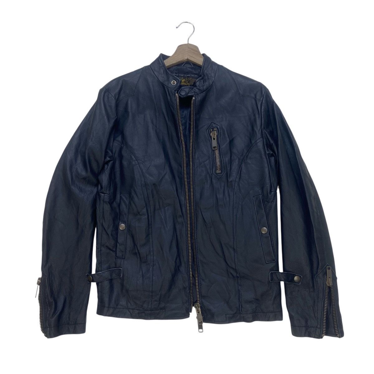 Japanese Brand Urban Functional On The Road Bikers Cafe Racer Leather Size US XS / EU 42 / 0 - 1 Thumbnail