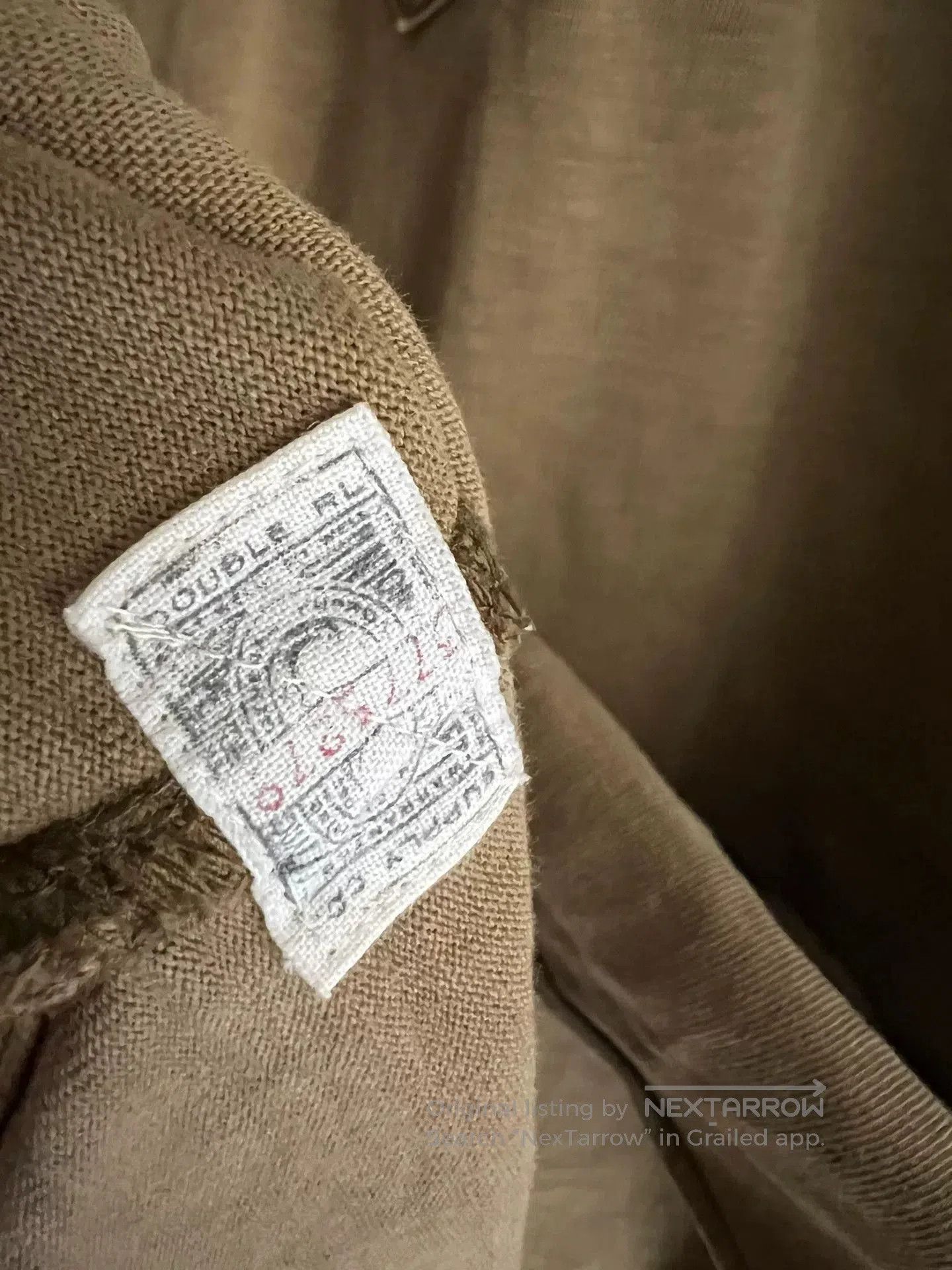RRL Ralph Lauren khaki military style pullover shirt jacket. Size US S / EU 44-46 / 1 - 5 Thumbnail