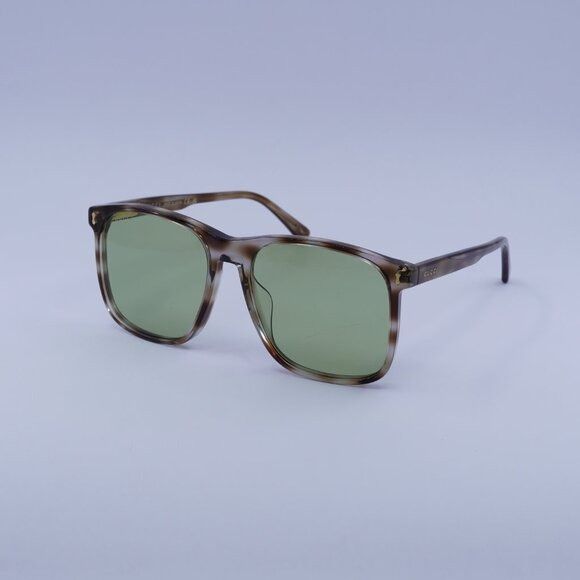 Gucci Gucci GG1041S 004 Sunglasses Havana Square Frame Size ONE SIZE - 5 Thumbnail