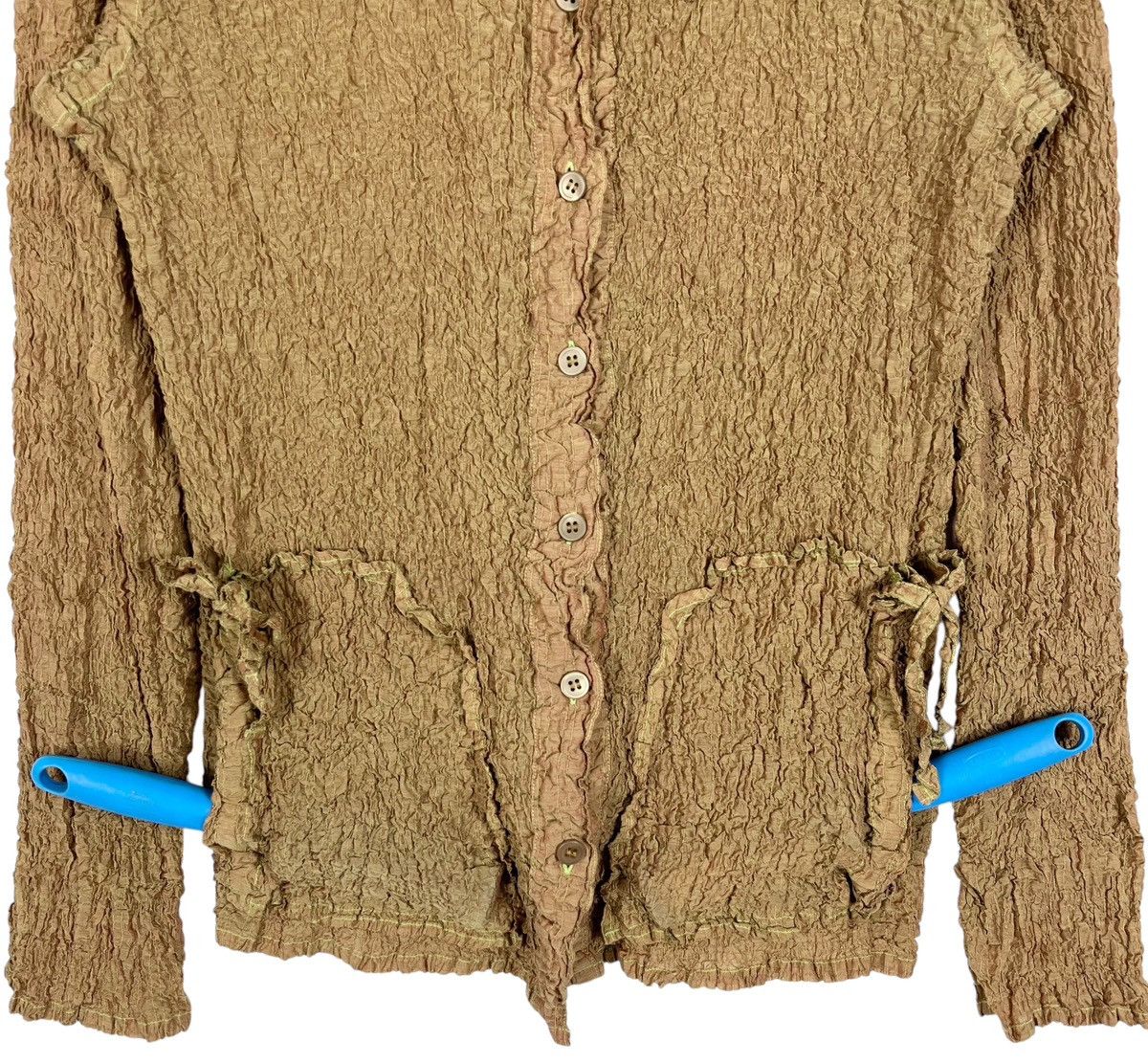 Designer × Issey Miyake × Japanese Brand Issey Miyake Me Button Up Stretchable Blouse Shirt Size S / US 4 / IT 40 - 4 Thumbnail