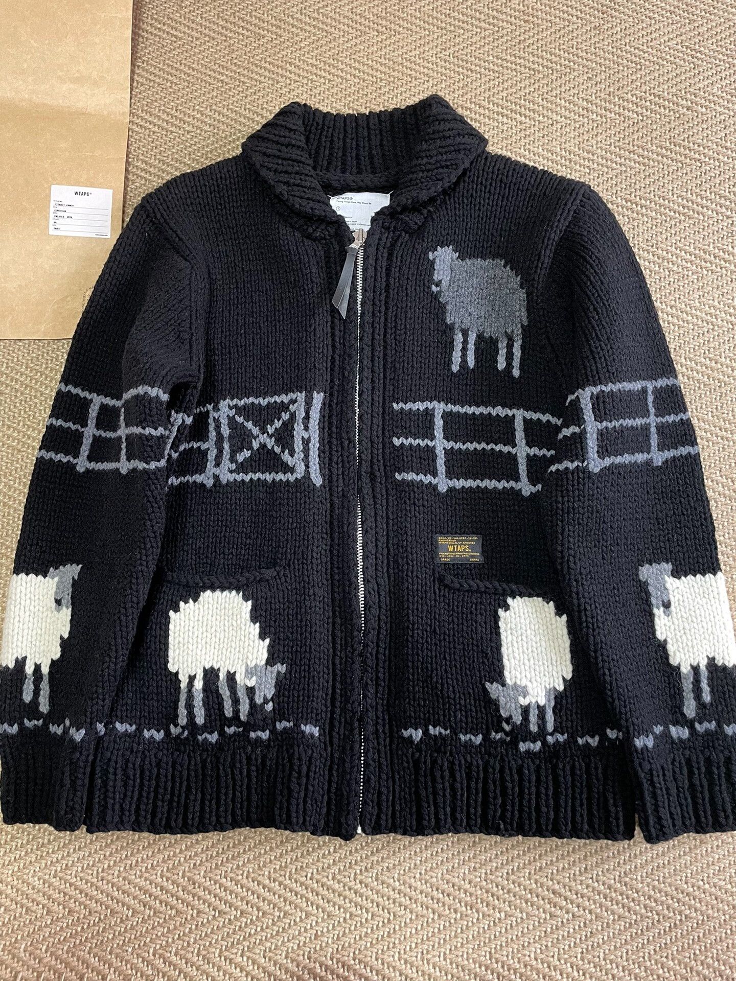 Wtaps WTAPS Cowichan Sweater Wool Cardigan Size US S / EU 44-46 / 1 - 1 Thumbnail