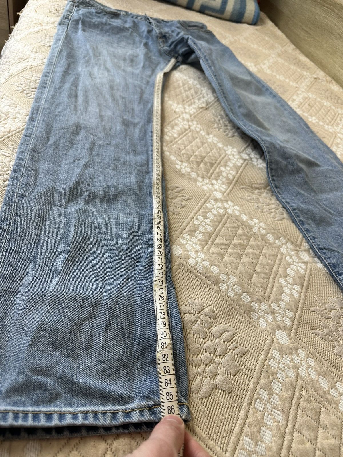 Carhartt 🔥 Carhartt Vintage Logo Denim Jeans Pants Trousers Blue Size US 31 - 12 Thumbnail