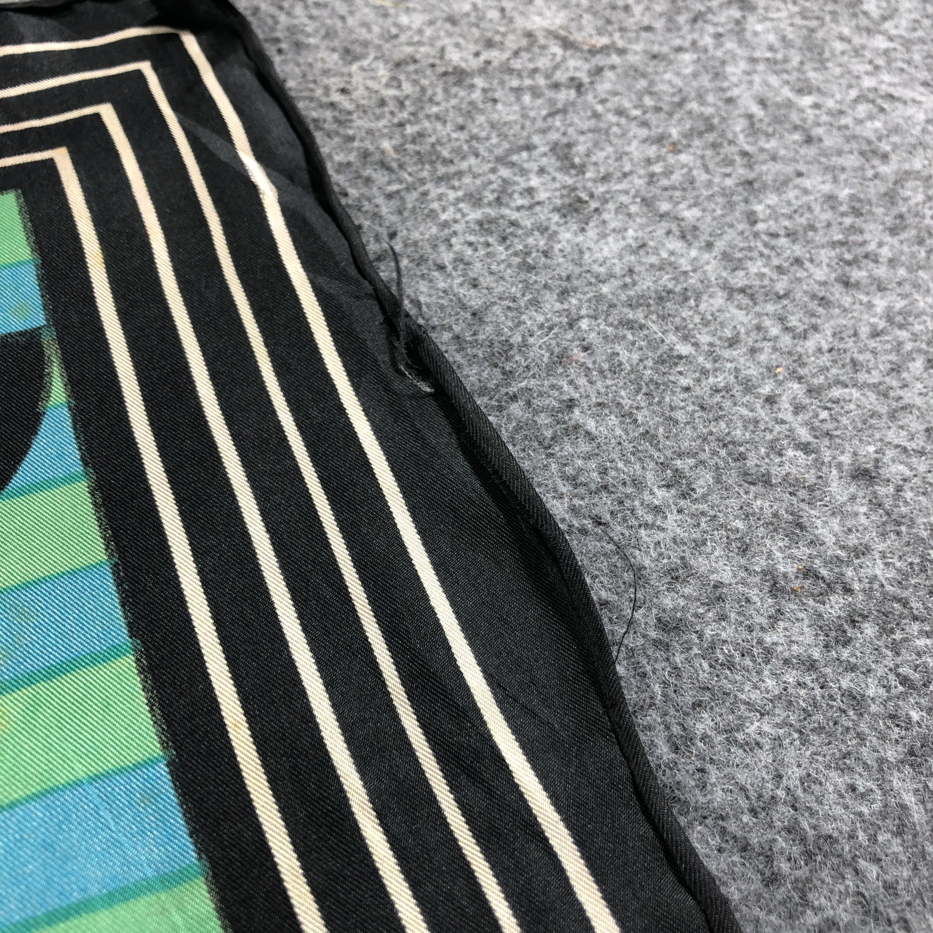 Vintage Vintage Luxury Design Hand Rolled Silk Scarf M411 Size ONE SIZE - 8 Thumbnail