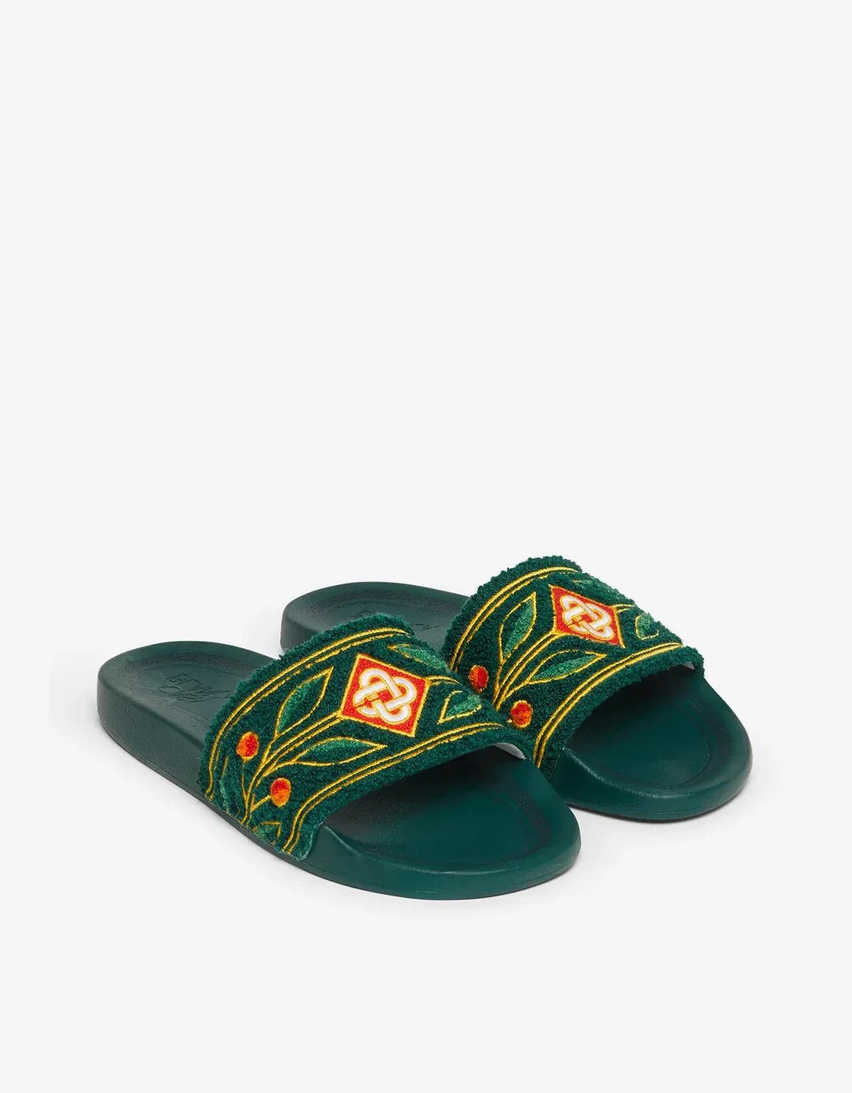 Casablanca Casablanca Green Laurel Terry Slides Size US 8 / EU 41 - 1 Thumbnail