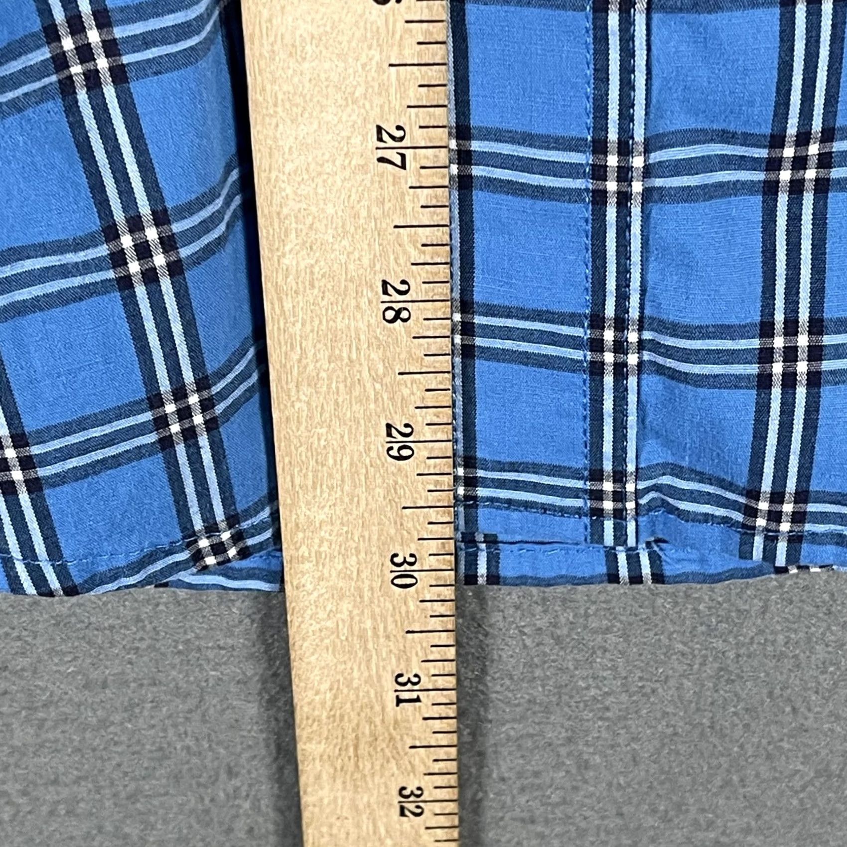 Wrangler Wrangler Shirt Mens Medium Blue Plaid Western Pearl Snap Long Sleeve MWR345B Size US M / EU 48-50 / 2 - 7 Thumbnail