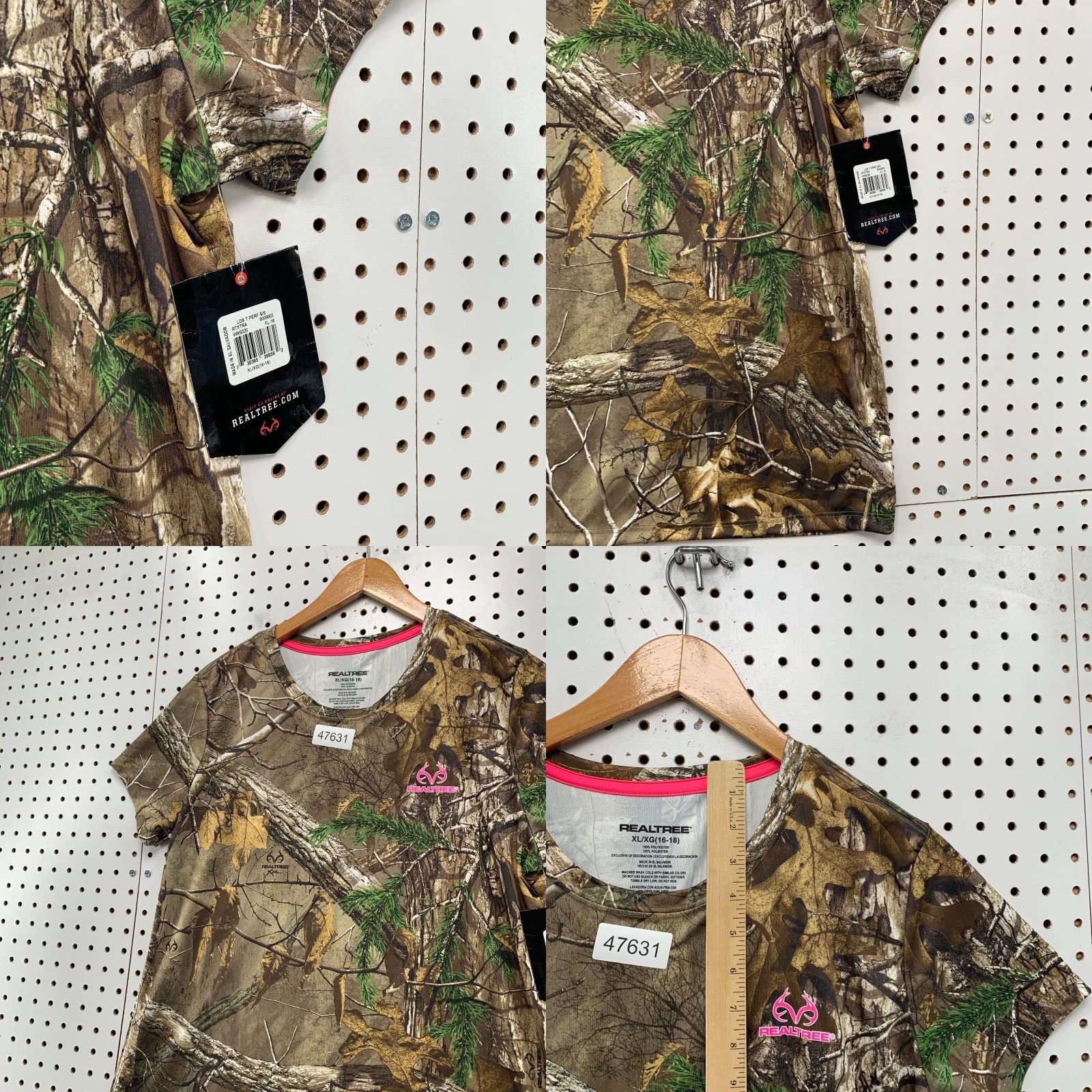 Realtree Realtree Camouflage Shirt Womens XL Camouflage Short Sleeve T-Shirt 16/18 Grey Size XL / US 12-14 / IT 48-50 - 8 Thumbnail