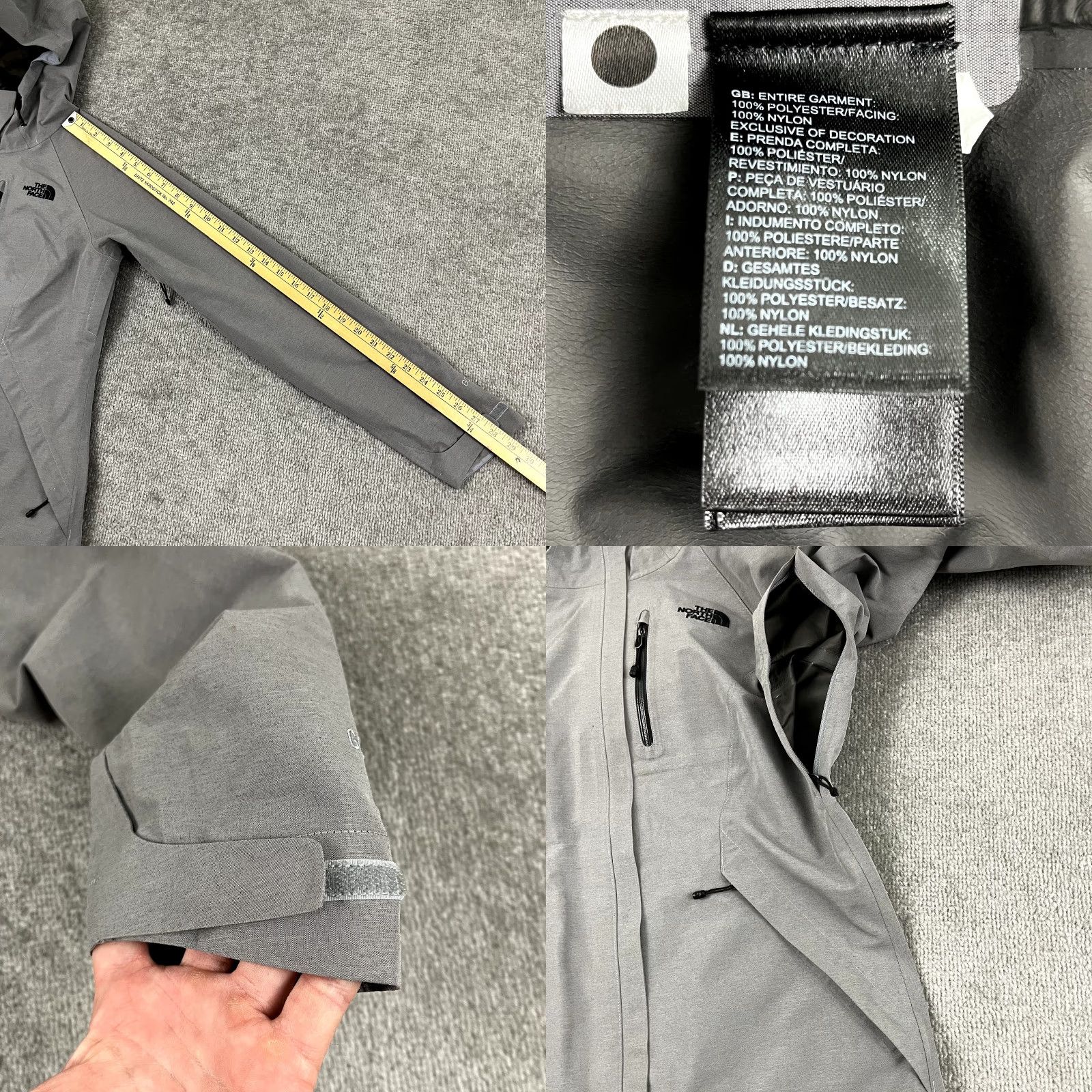 The North Face The North Face Jacket Womens XS Gray Goretex Dyrzzle Raincoat Hiking Hooded L/S Size L / US 10 / IT 46 - 8 Thumbnail