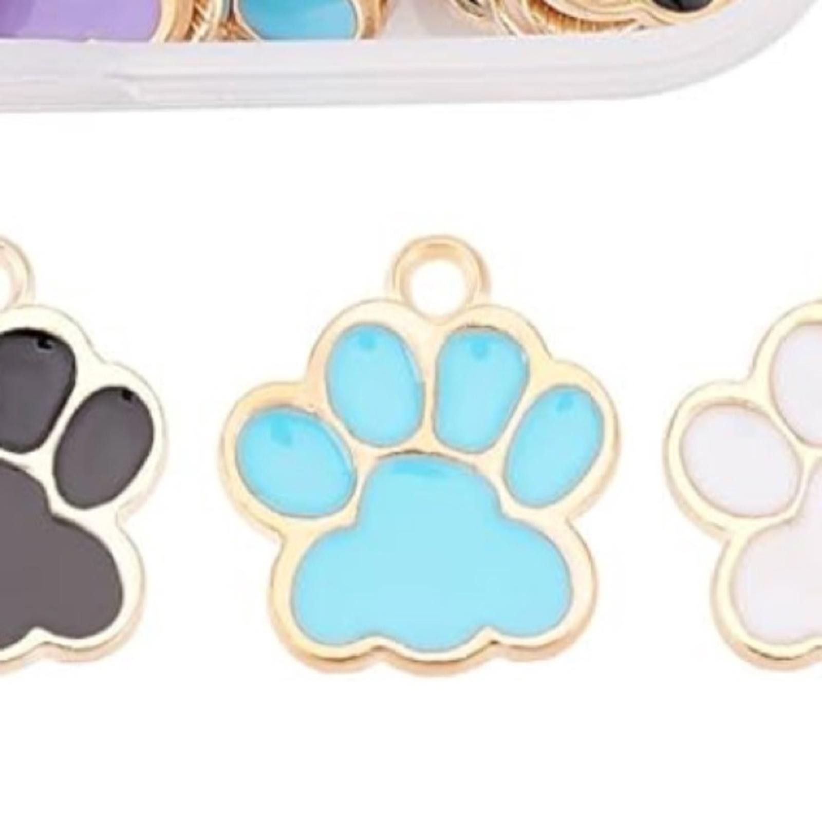 Other Paw Print Charms Women’s Multicolor Gold DIY Pendant Jewelry Size ONE SIZE - 2 Thumbnail