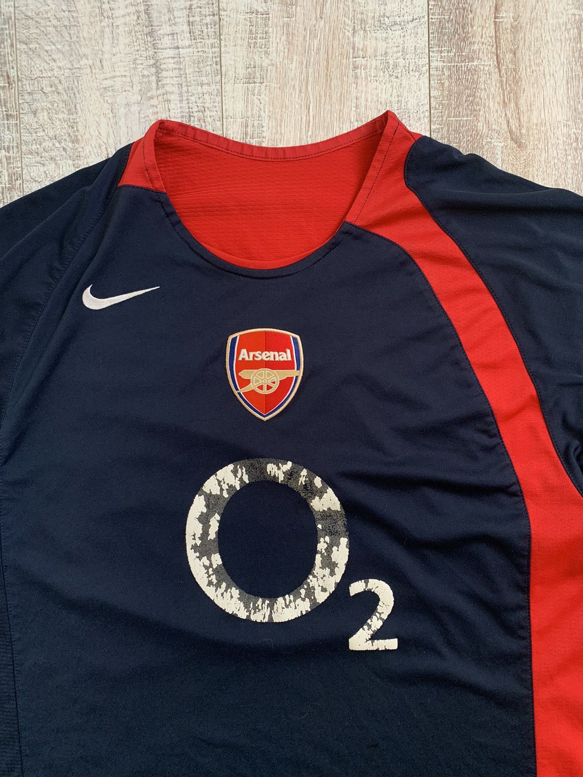 Nike × Vintage Vintage Nike Total 90 Arsenal soccer jersey T shirt Size US L / EU 52-54 / 3 - 2 Thumbnail