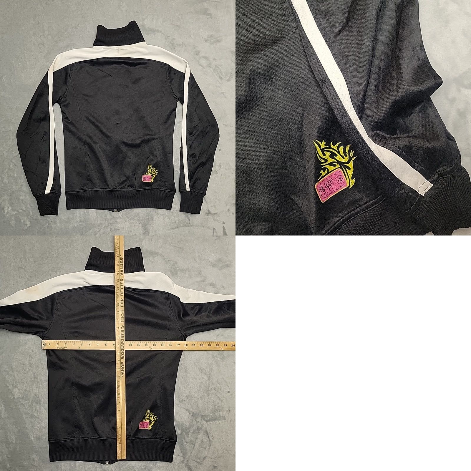 Nike Nike Jacket Womens S Blac Surf College Cup MMX Full Zip Dri Fit Track Size S / US 4 / IT 40 - 9 Thumbnail
