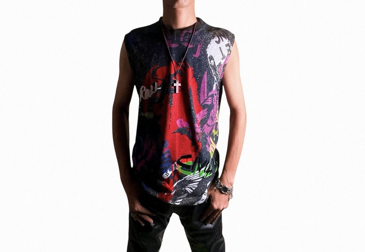 Versace × Versus Versace GRAIL 🔥🔥🔥 Versus VERSACE Civil War Satan TANK TOP SHIRT Size US S / EU 44-46 / 1 - 3 Thumbnail