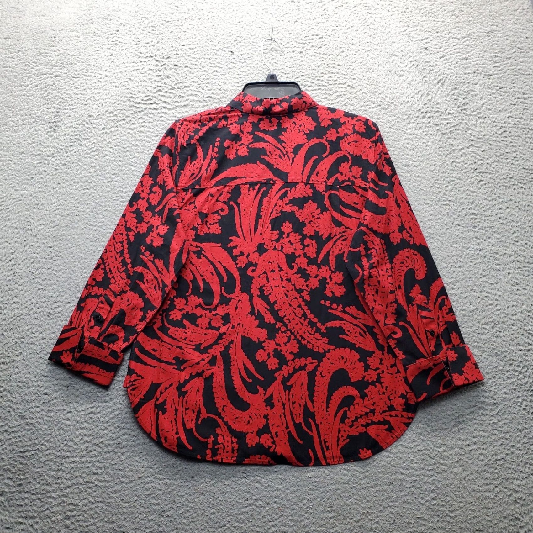 Vintage Chico's Shirt Womens US 8 Multi Paisley Non-Iron Long Sleeve Collared Button Up Size M / US 6-8 / IT 42-44 - 2 Thumbnail