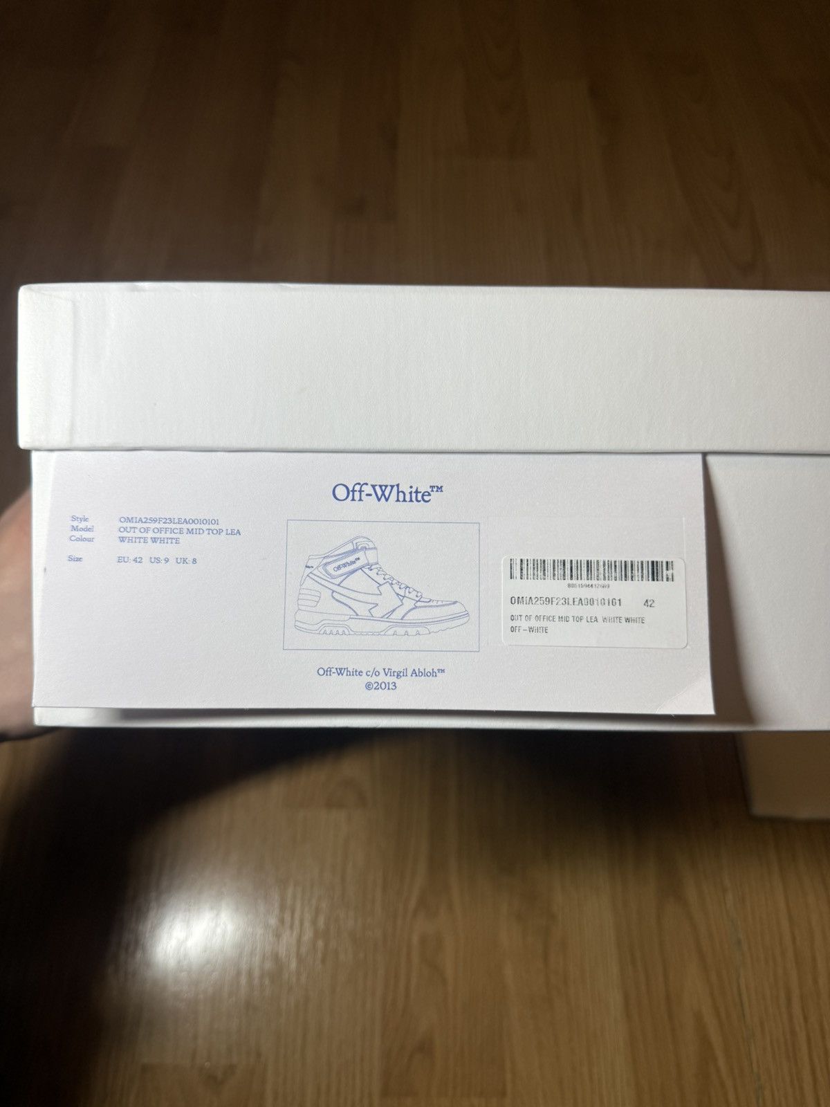 Off-White OFF WHITE OUT OF OFFICE MID WHITE WHITE Size US 9 / EU 42 - 10 Thumbnail