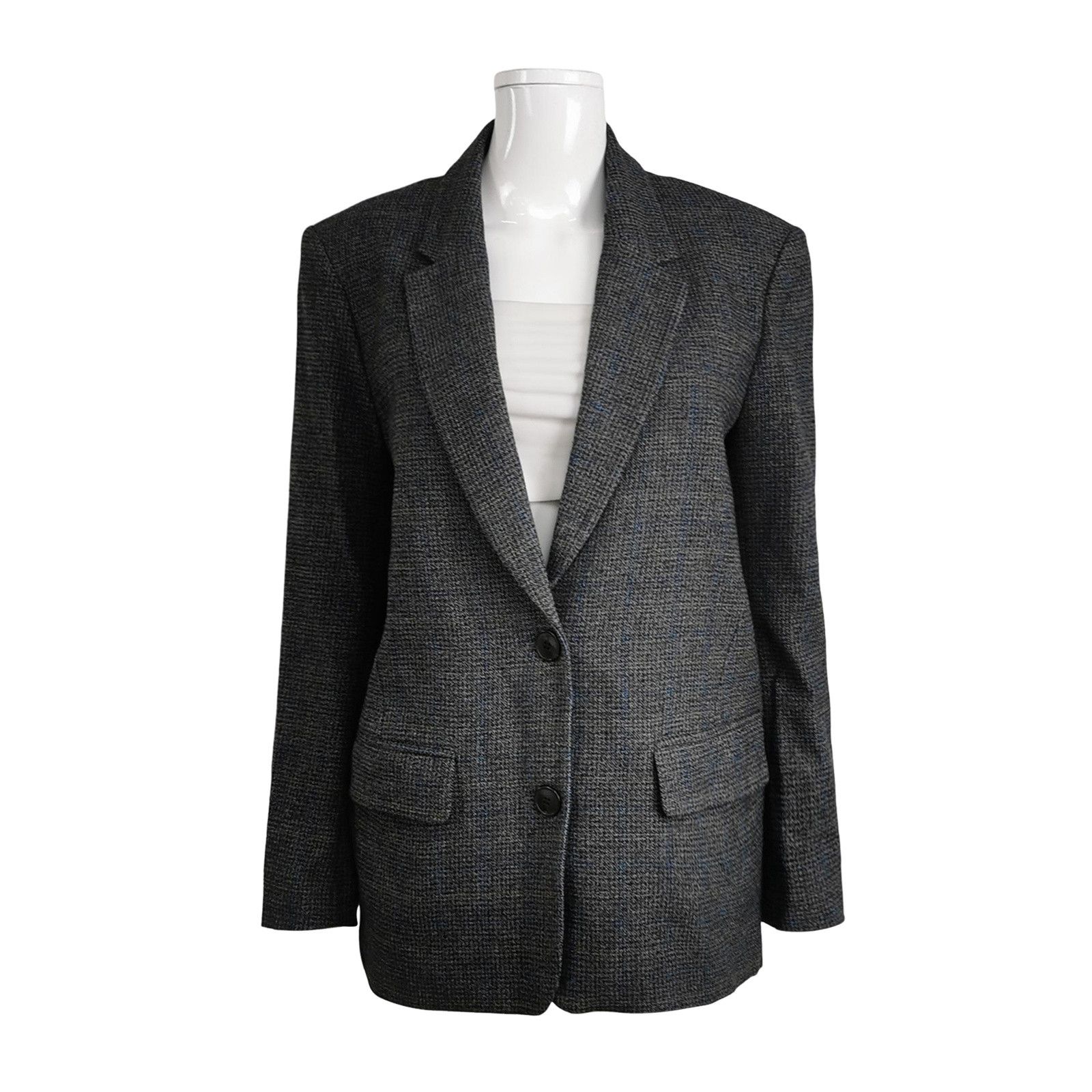 Isabel Marant Isabel Marant Etoile Anthracite Wool Blend Blazer FR 36 Size XS / US 0-2 / IT 36-38 - 1 Thumbnail
