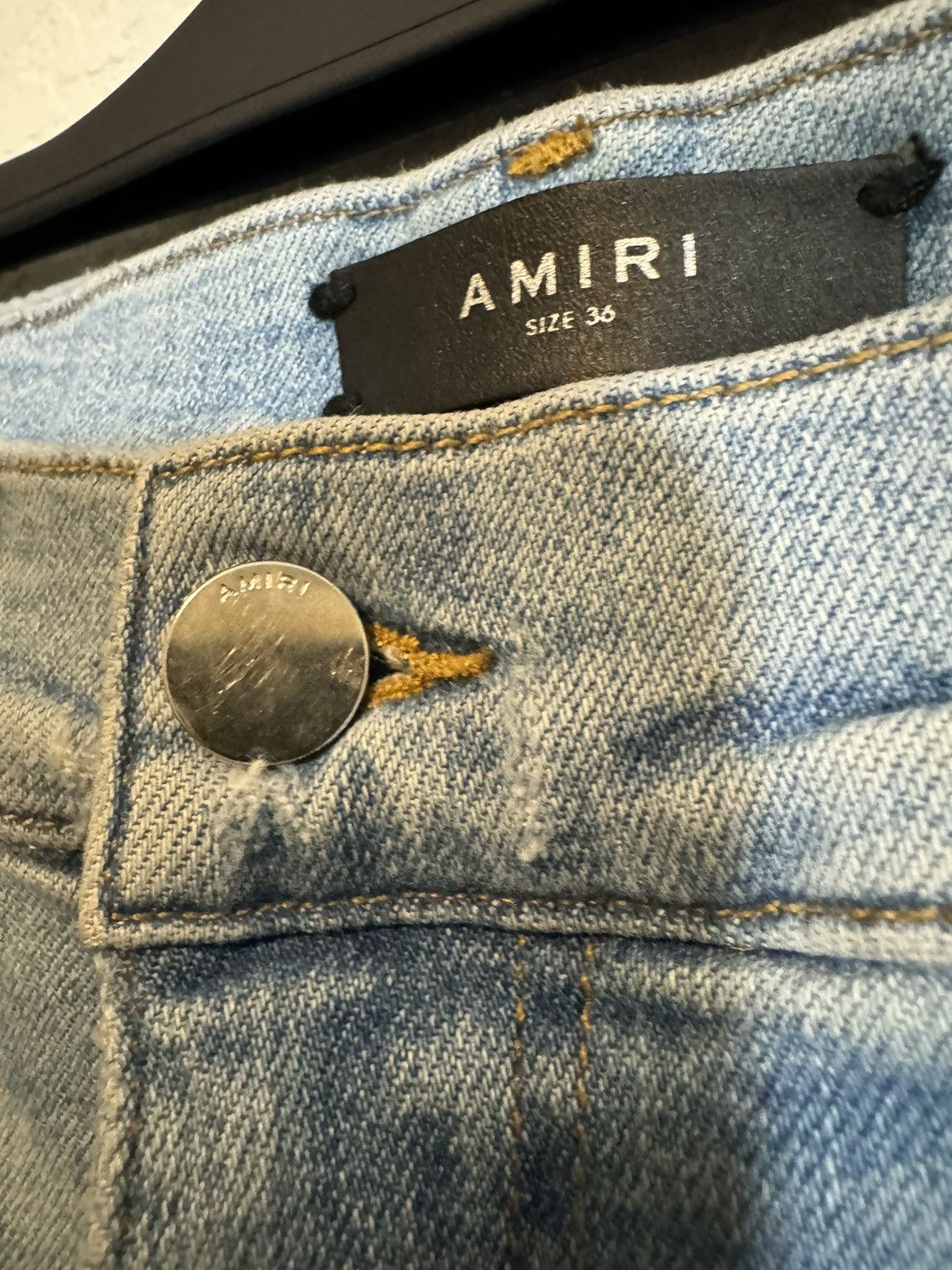 Amiri EUC Amiri Distressed Denim Skinny Jeans Size US 36 / EU 52 - 3 Thumbnail