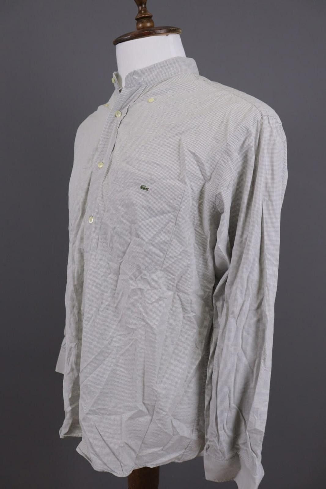 Lacoste Lacoste Gray Printed Long Sleeve Button Dress Shirt Size 44 Size US M / EU 48-50 / 2 - 9 Thumbnail