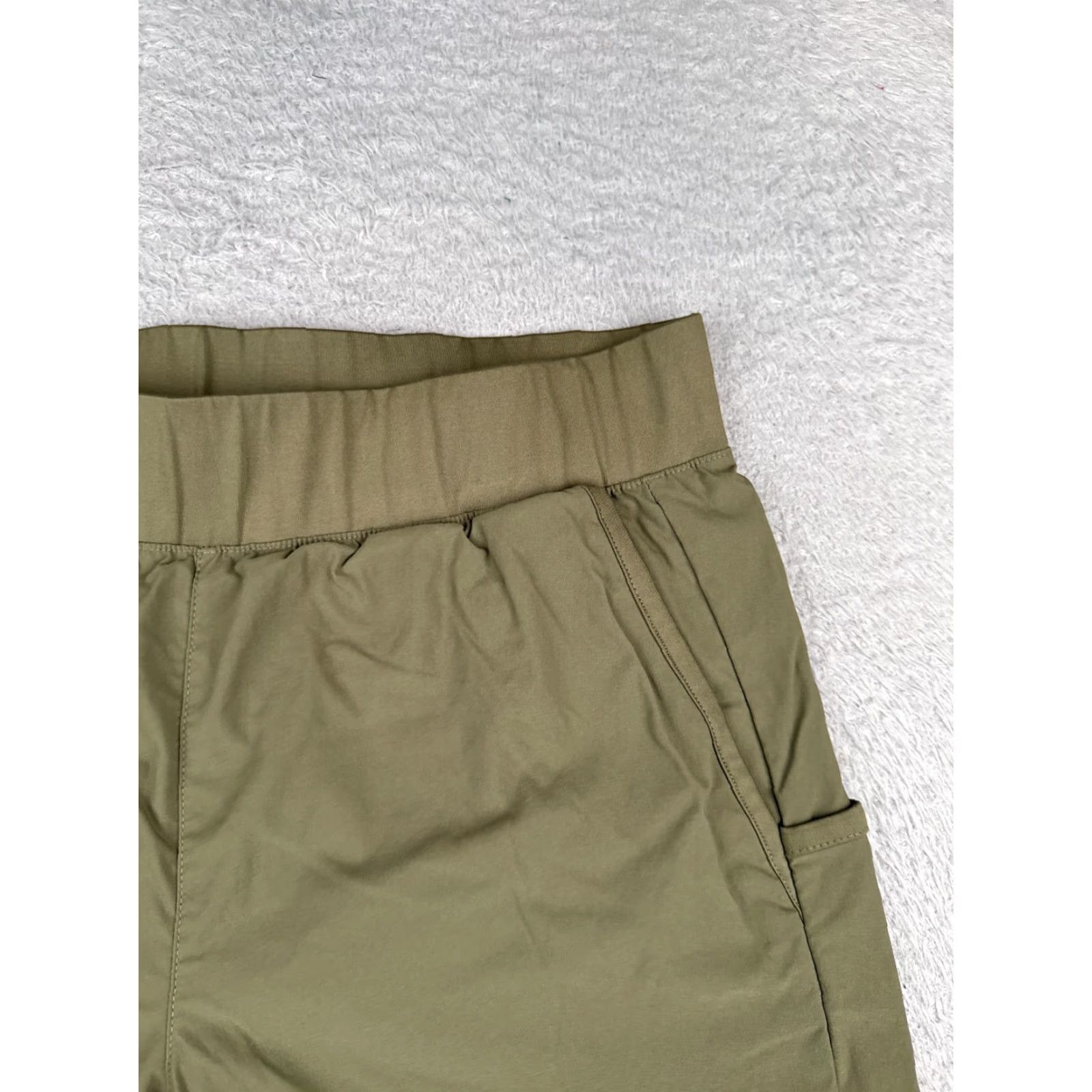 Vintage Columbia Shorts Women Large Green Chino Elastic Nylon Pull On Pockets 34x5 Size 36" / US 14 / IT 50 - 5 Thumbnail