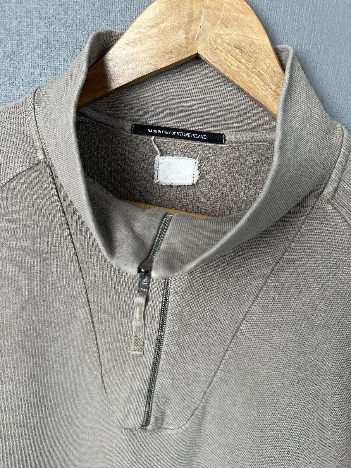 Stone Island AW 2002 STONE ISLAND DENIMS Vintage 1/4 Zip Sweatshirt Size US L / EU 52-54 / 3 - 5 Thumbnail