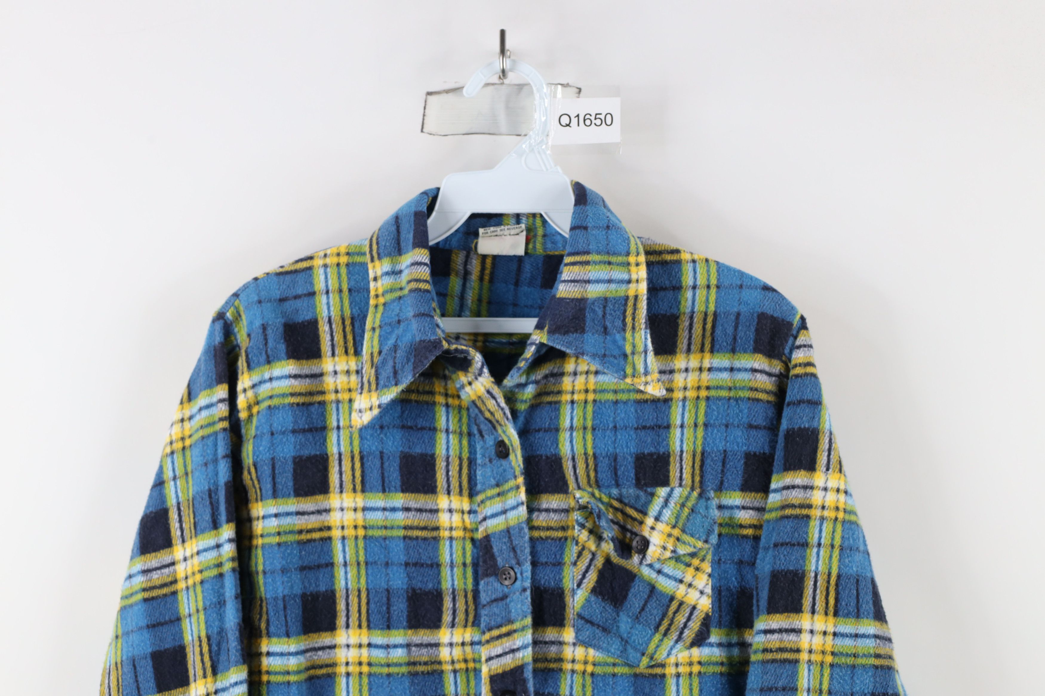 Vintage Vintage 70s Streetwear Flannel Collared Button Shirt Plaid Size XS / US 0-2 / IT 36-38 - 2 Thumbnail