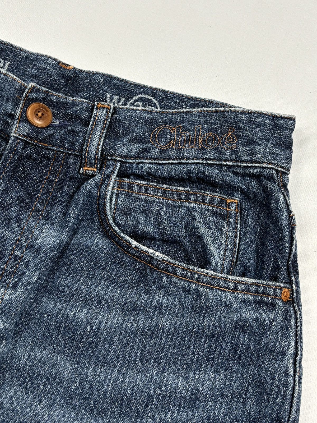 Chloe Merapi Flared Faded Denim Jeans Size 27" / US 4 / IT 40 - 5 Thumbnail