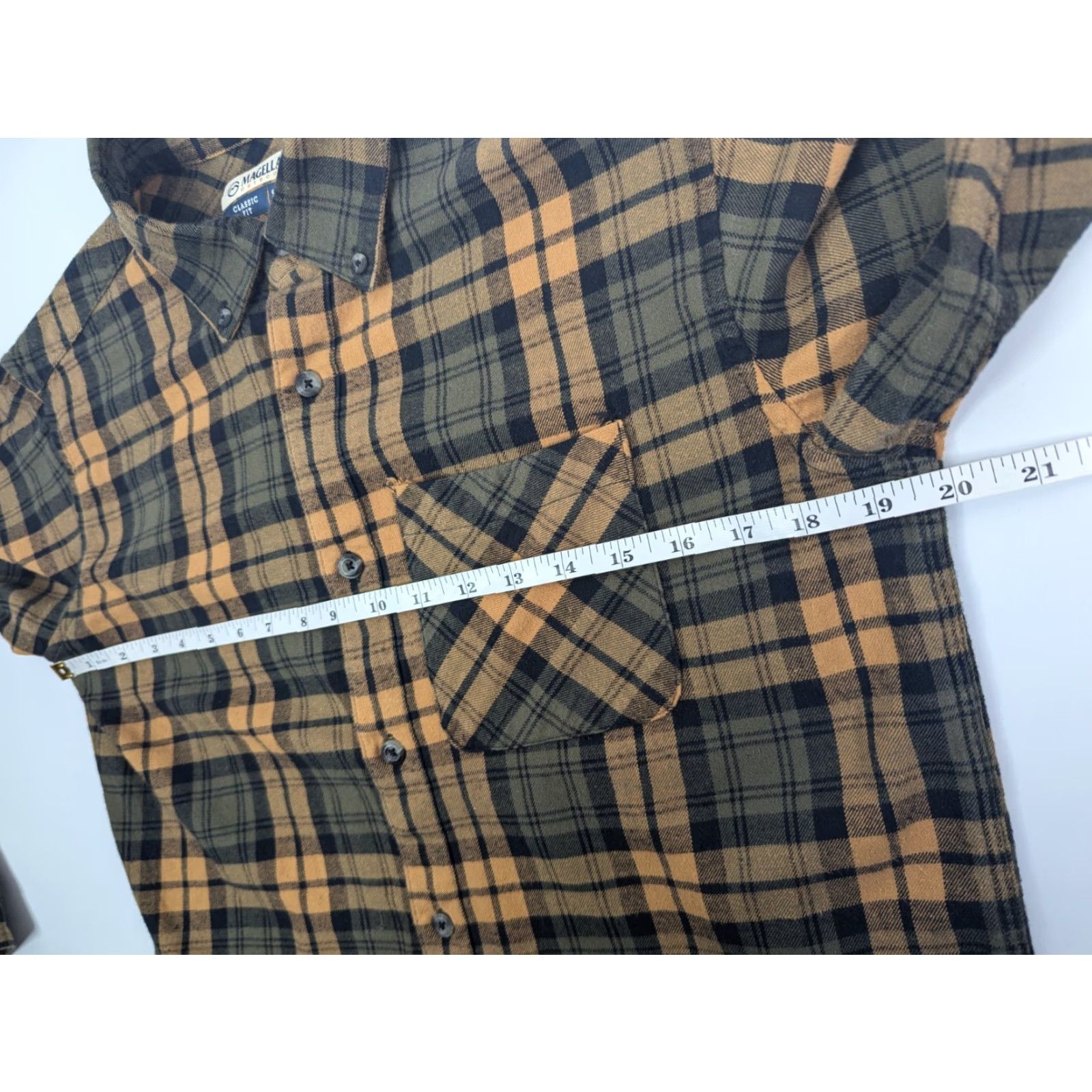 Vintage Magellan Outdoors Classic Fit Button Down Flannel Shirt Men's S Tapenade Plaid Size US S / EU 44-46 / 1 - 6 Thumbnail